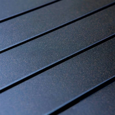 5pc Patio Dining Set With Square Metal Table & 4 PE Rattan Chairs - Captiva Designs - Image 4