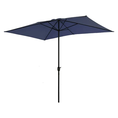 10 ' X 6.6' Rectangular Outdoor Patio Market Umbrella With Straight Crank - Captiva Designs - Image 10