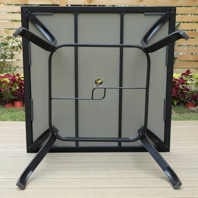 Outdoor Square Steel Dining Table - Captiva Designs - Image 6