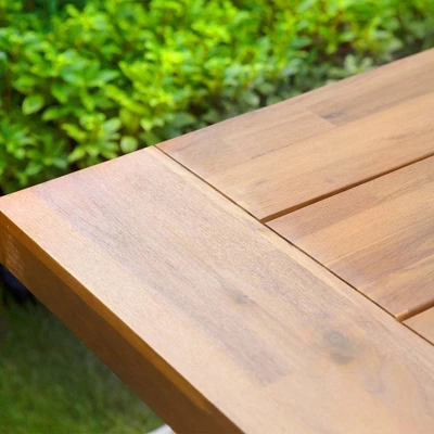 2pc Acacia Wood Patio Set With Bench - Captiva Designs - Image 10