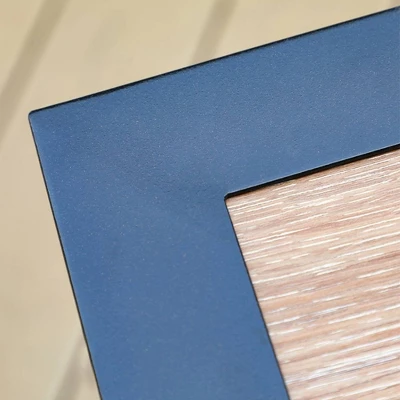 5pc Patio Set With Square Steel Table & Lightweight Aluminum Frame Sling Chairs - Captiva Designs - Image 3