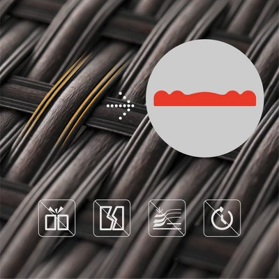 6pc Rattan Conversation Set - Captiva Designs - Image 6