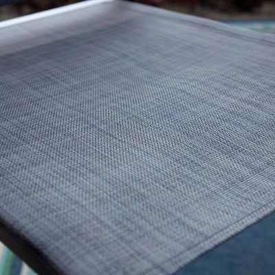 5pc Patio Set With Square Steel Table & Lightweight Aluminum Frame Sling Chairs - Captiva Designs - Image 7