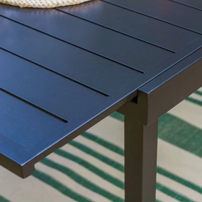 9pc Patio Dining Set With Expandable Steel Table & Padded Arm Chairs - Captiva Designs - Image 5