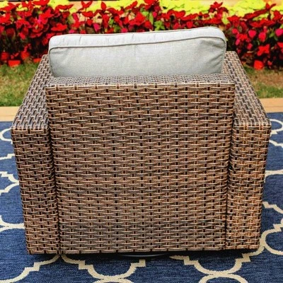 2pc Outdoor Conversation Set With Arm Chair & Coffee Table - Captiva Designs - Image 4