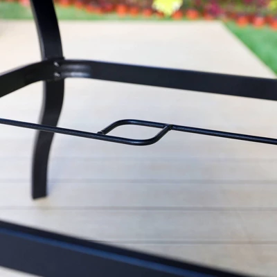 5pc Patio Dining Set With Steel Table With 1.57" Umbrella Hole & Padded Arm Chairs - Captiva Designs - Image 10