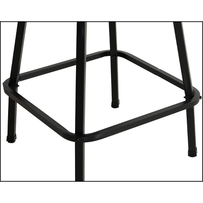 2pk Outdoor Swivel Bar Stools With Metal Frame & Sling Fabric - Captiva Designs - Image 7