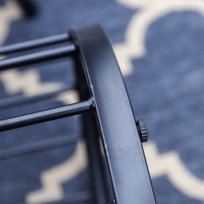 3pc Outdoor Rattan Conversation Set With Cushions - Captiva Designs - Image 7