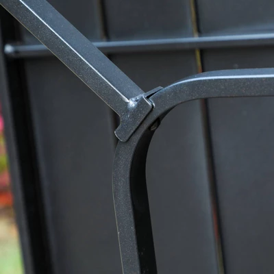 7pc Patio Dining Set With 360 Swivel Chairs With Cushions And 59"x35" Steel Table - Captiva Designs - Image 7