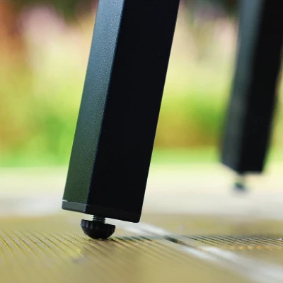 3pc All-Weather Metal/Steel Set With 2 Chairs & Round Table - Captiva Designs - Image 3