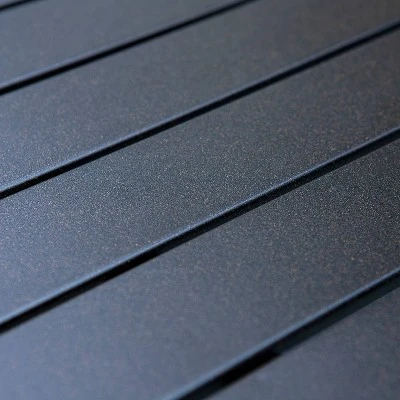 5pc Outdoor Dining Set With Seat & Back Cushions & Square Metal Table With Umbrella Hole - Captiva Designs - Image 7