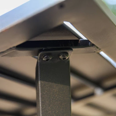 5pc Patio Dining Set With Steel Table With 1.57" Umbrella Hole & Padded Arm Chairs - Captiva Designs - Image 8