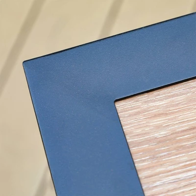 5pc Patio Table & Metal Chairs With Diamondback Design - Captiva Designs - Image 3