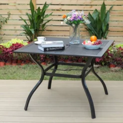5pc Patio Dining Set With Steel Table & Dining Chairs - Captiva Designs