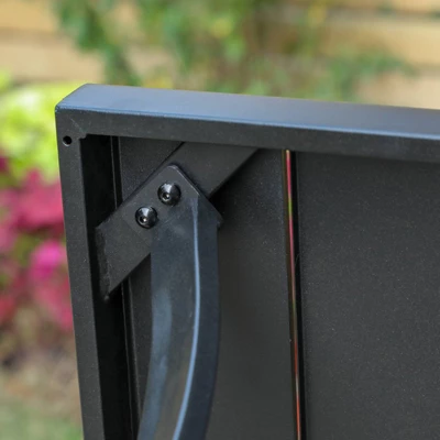 7pc Patio Dining Set With 360 Swivel Chairs With Cushions And 59"x35" Steel Table - Captiva Designs - Image 5