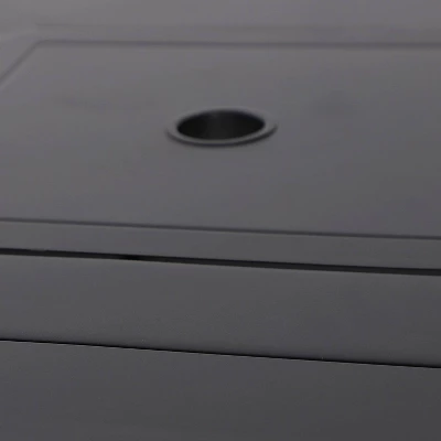 5pc Outdoor Set With Swivel Stools & Cushions & Square Metal Table - Captiva Designs - Image 13