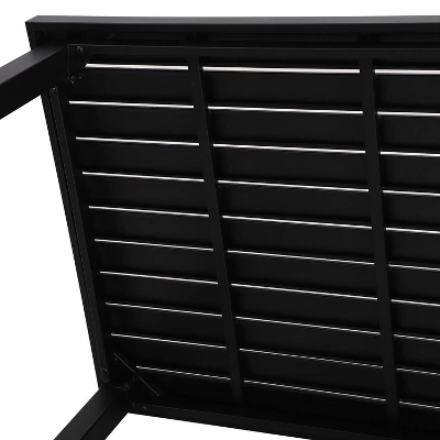 5pc Outdoor Bar Set With Swivel Stools With Cushions & Metal Table - Beige - Captiva Designs - Image 12