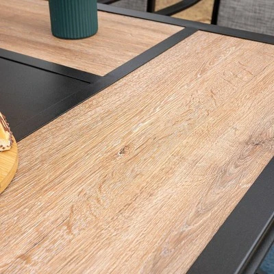 7pc Patio Dining Set With Faux Steel Table & 360 Swivel Sing Arm Chairs - Captiva Designs - Image 6