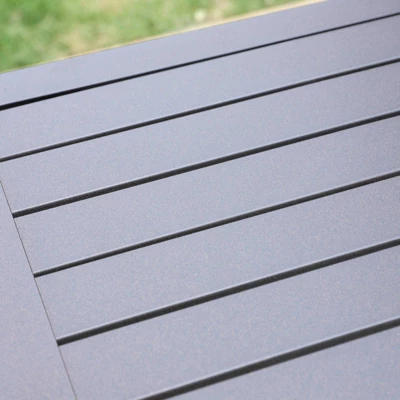 5pc Patio Set With 37" Metal Table & Extra Wide Swivel Chairs With Cushions - Captiva Designs - Image 2