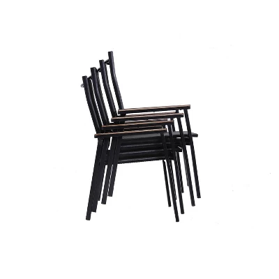 7pc Patio Set With Table & Sling Chairs - Captiva Designs - Image 5