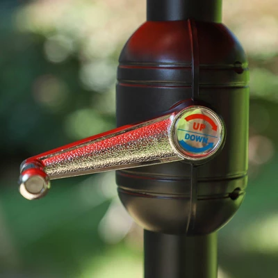 15' X 9' Rectangular Lit Outdoor Patio Market Umbrella With Extra Large Base And Sand Bags - Captiva Designs - Image 3