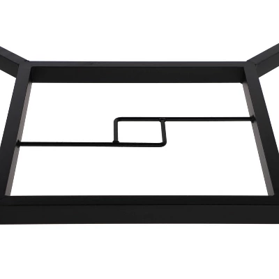 5pc Outdoor Set With Swivel Stools & Cushions & Square Metal Table - Captiva Designs - Image 11