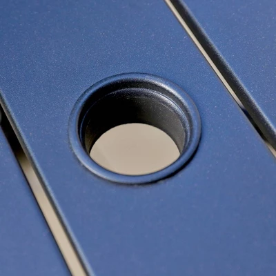 5pc Patio Dining Set With 360 Swivel Chairs & Square Steel Table - Captiva Designs - Image 7