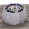 Outdoor Small Table Top Fire Pit - Light Gray - Captiva Designs