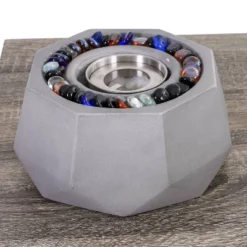 Outdoor Small Table Top Fire Pit - Light Gray - Captiva Designs