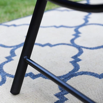 2pk Outdoor 7 Position Arm Chairs With High Backs & Aluminum Frames - Captiva Designs - Image 8