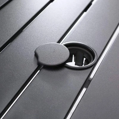 5PC Patio Dining Set With 37" Square Table & Swivel Chairs - Captiva Designs - Image 9