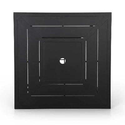 5pc Outdoor Set With Swivel Stools & Cushions & Square Metal Table - Captiva Designs - Image 8