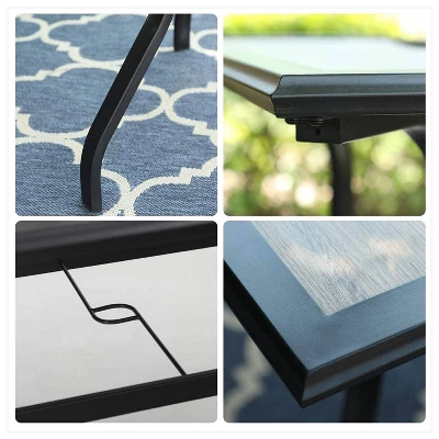 7pc Patio Set With Table & Sling Chairs - Captiva Designs - Image 3