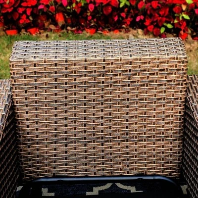 2pc Outdoor Conversation Set With Arm Chair & Coffee Table - Captiva Designs - Image 5