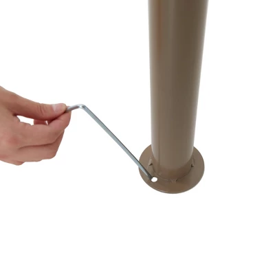 10' X 12' Outdoor Garden Gazebo With Skirts Tent Canopy Beige - Captiva Designs - Image 8