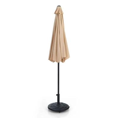 9' X 9' Outdoor Patio Market Umbrella With Push Button Tilt Crank - Captiva Designs - Image 7